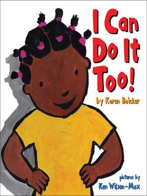 cover image of I Can Do It Too!